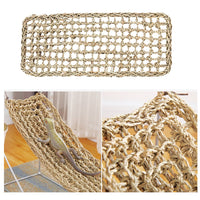 HKM-9502013 Natural Seaweed Straw Mat Hammock for Reptiles and Lizard Nest
