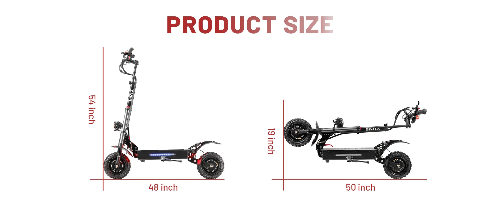 HKM-950419 YUME Y11+ 250W Electric Scooter with 11-Inch All-Terrain Wheels, Foldable Design, Long Range, Hydraulic Brakes