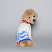 HKM-9504317 Stylish Striped Cotton Jumpsuit for Pets