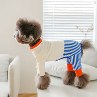 HKM-9504317 Stylish Striped Cotton Jumpsuit for Pets