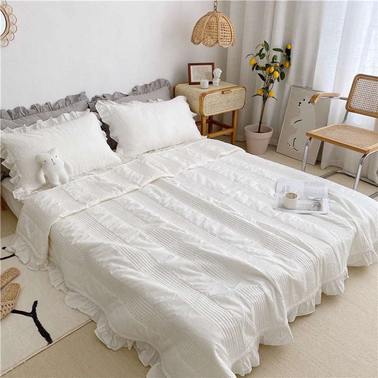HKM-950547 Light Yellow Pure Cotton Summer Bed Sheet, 1.8*2.2m Size, Plain Design