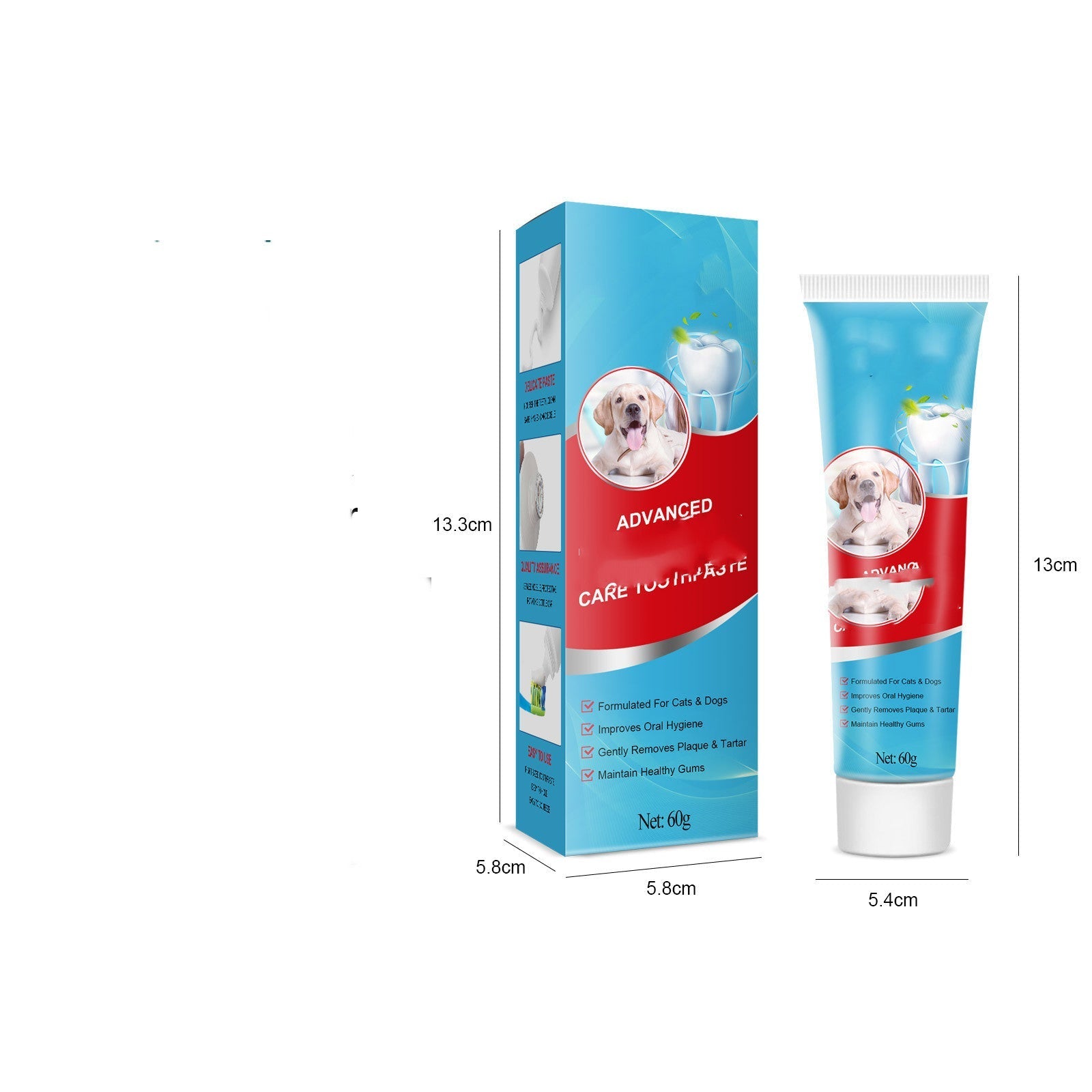 HKM-9505597 Pet Toothpaste for Fresh Breath and Dental Care - 60g