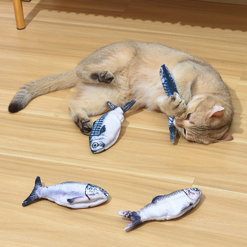HKM-9506365 Electric Cat Toy with Interactive Fish Tank and USB Charging