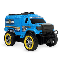 HKM-950739 Blue Remote Control Electric Car 27MHz 4x4 Stunt Vehicle for Kids 1/16 Scale Indoor-Outdoor Use