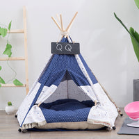 HKM-9507773 Canvas Pet Tent for Small and Medium Dogs - Cozy Nest with Optional Cushion