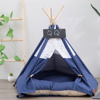 HKM-9507773 Canvas Pet Tent for Small and Medium Dogs - Cozy Nest with Optional Cushion