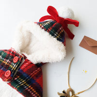 HKM-9507901 Cozy Red Christmas Cloak for Pets - Polyester Leisure Wear, Sizes S/M/L/XL