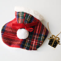 HKM-9507901 Cozy Red Christmas Cloak for Pets - Polyester Leisure Wear, Sizes S/M/L/XL