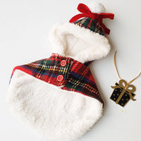 HKM-9507901 Cozy Red Christmas Cloak for Pets - Polyester Leisure Wear, Sizes S/M/L/XL