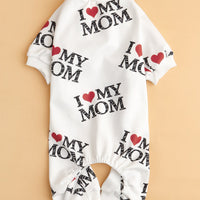 HKM-9508797 Lightweight Summer Dog Jumpsuit in Black and White - Four-Corner Sweater Design, Polyester, Multiple Sizes Available