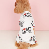 HKM-9508797 Lightweight Summer Dog Jumpsuit in Black and White - Four-Corner Sweater Design, Polyester, Multiple Sizes Available