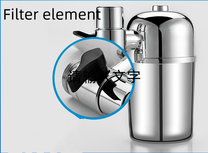 HKM-951059 Stainless Steel Faucet Water Filter with Ceramic Element for Terminal Water Purification
