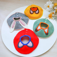 HKM-9511101 Cartoon Animal Bib Scarf for Pets - Rabbit, Fox, Bear, Cat - Polyester Adjustable Sizes