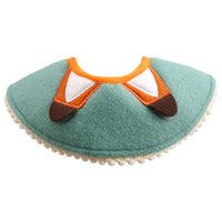HKM-9511101 Cartoon Animal Bib Scarf for Pets - Rabbit, Fox, Bear, Cat - Polyester Adjustable Sizes