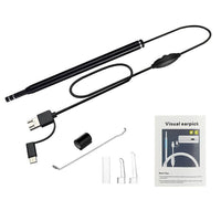 HKM-951123 3-in-1 Ear Spoon Endoscope with 1.3 Million High-Definition Camera and Adjustable LED Lighting