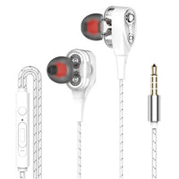 HKM-951251 Versatile 10mm Wired and Wireless Earphones with Microphone - Available in Pure White, Black, and Gold