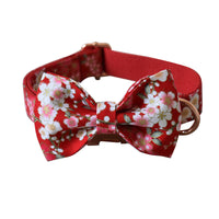 HKM-9513277 Flower Pattern Dog Leash and Pen Set for Female Dogs, Cotton Material, Size S, M, L, XL
