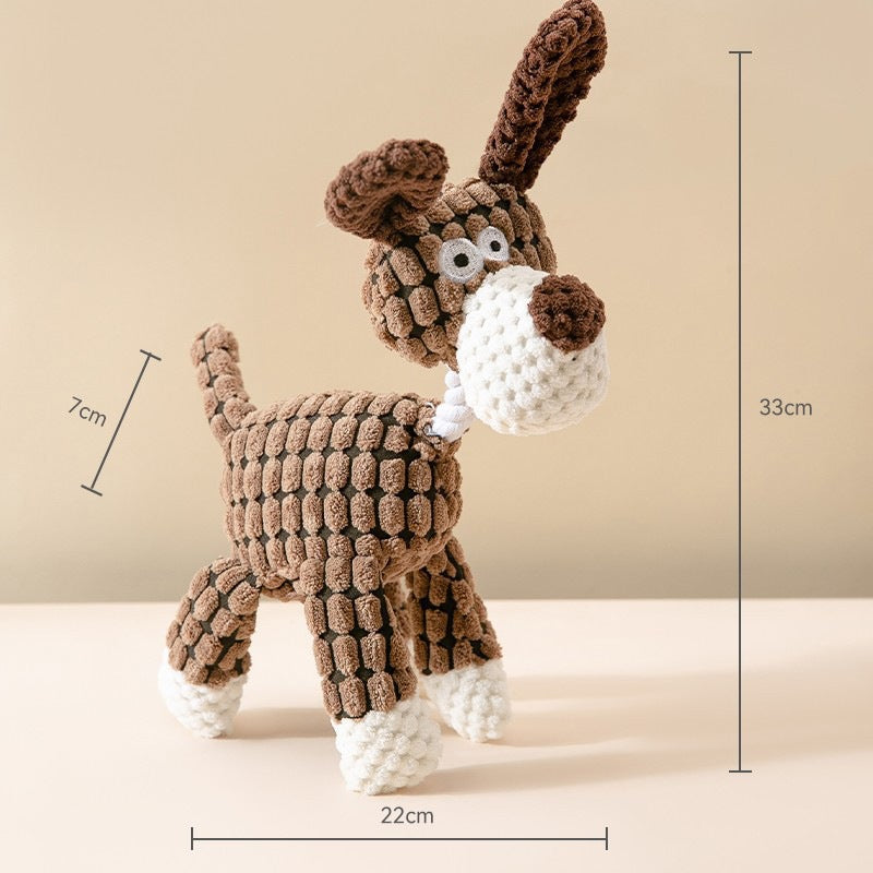 HKM-9514301 Durable Plush Dog Toy for Molar Training and Vocal Play