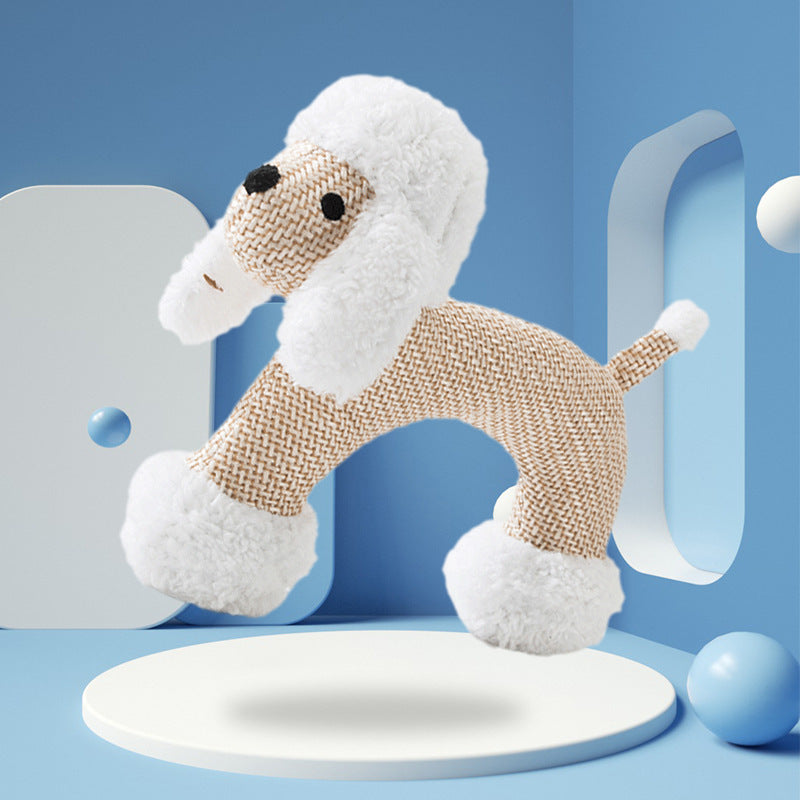 HKM-9514301 Durable Plush Dog Toy for Molar Training and Vocal Play