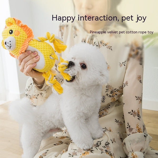 HKM-9514301 Durable Plush Dog Toy for Molar Training and Vocal Play