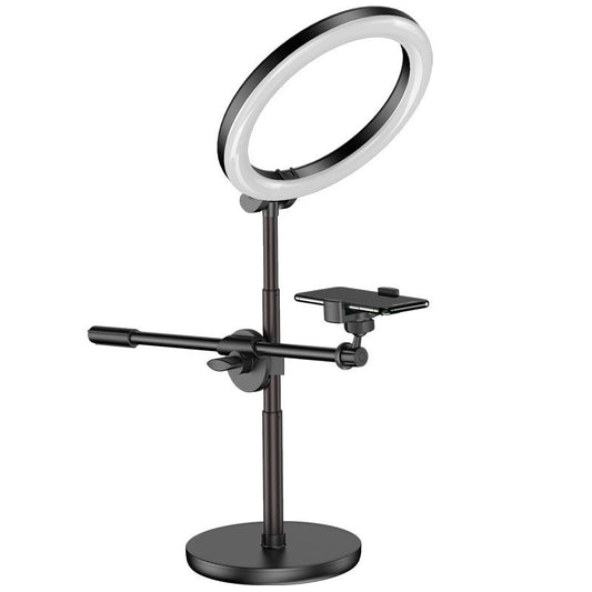 HKM-951443 Top-Down Photo Fill Light Lamp Support Frame with USB Power Supply and Adjustable Overhead Stand