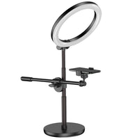 HKM-951443 Top-Down Photo Fill Light Lamp Support Frame with USB Power Supply and Adjustable Overhead Stand
