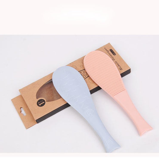 HKM-9515069 Fish-Shaped Cat Tongue Comb - 19.5cm Pink & Blue Grooming Tool for Cats
