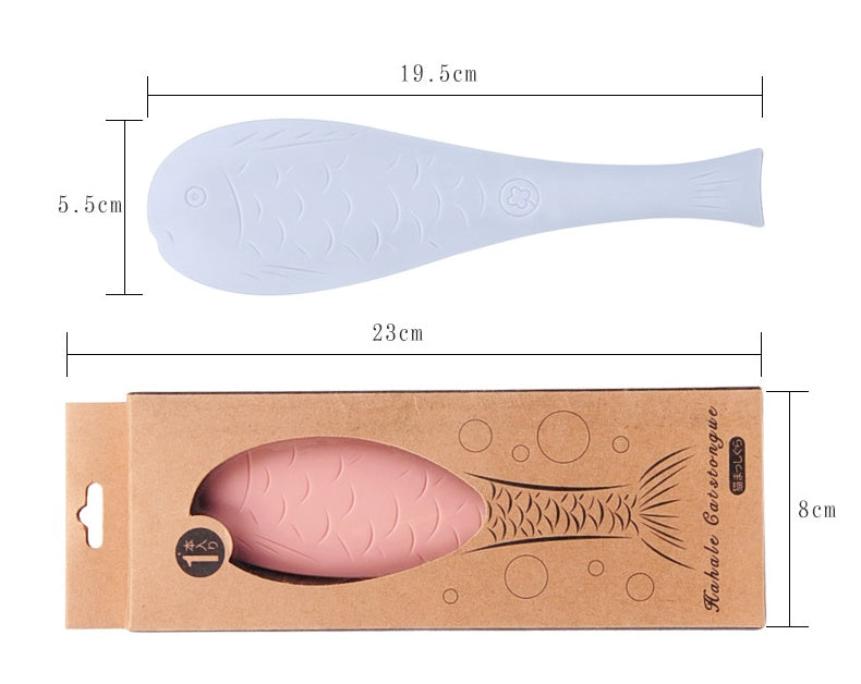 HKM-9515069 Fish-Shaped Cat Tongue Comb - 19.5cm Pink & Blue Grooming Tool for Cats