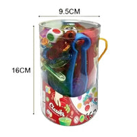 HKM-951507 Educational Dinosaur Counting Toy Set for Kids - Soft Rubber Montessori Colour Classification Cognitive Learning