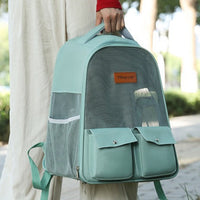 HKM-9515709 Breathable Foldable Pet Backpack with Large Capacity - Available in Soft Oxford Cloth