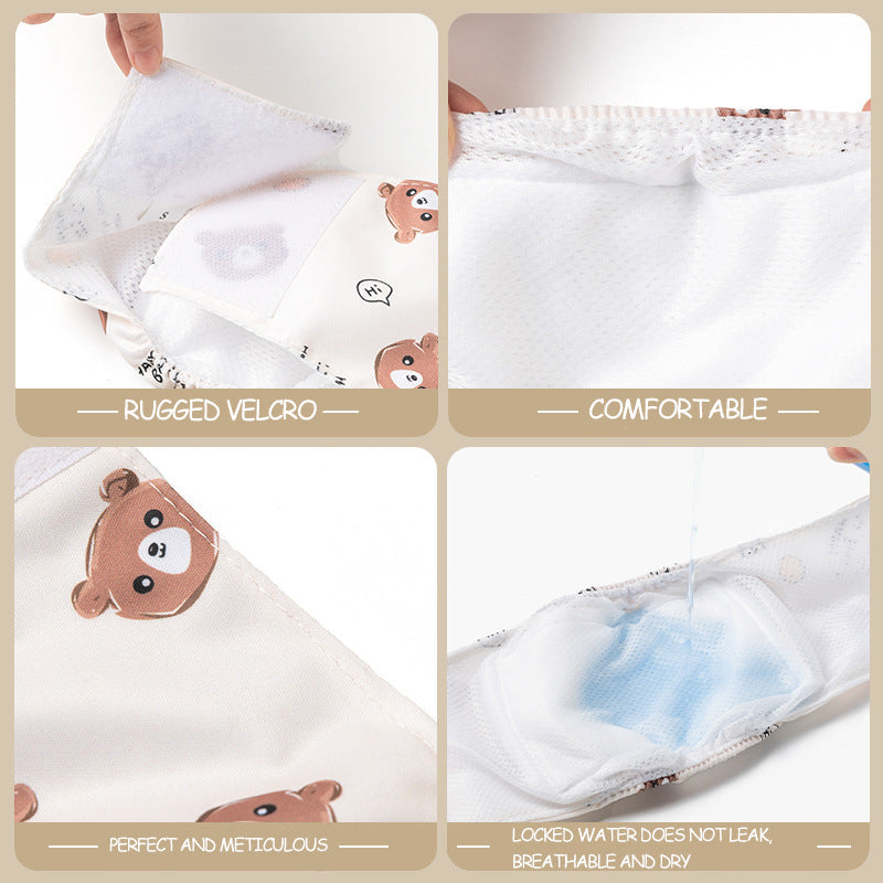 HKM-9516733 Soft Reusable Pet Diaper with Leakproof Design and Adjustable Waistband for Male Dogs