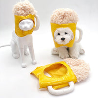HKM-9517629 Pet Beer Hat Cosplay Headwear for Dogs - PU Material, Size S, M, L Available