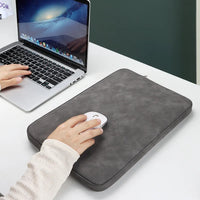 HKM-951763 Custom Logo Luxury PU Leather Waterproof Laptop Sleeve for Men and Women