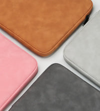 HKM-951763 Custom Logo Luxury PU Leather Waterproof Laptop Sleeve for Men and Women