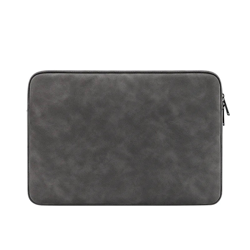 HKM-951763 Custom Logo Luxury PU Leather Waterproof Laptop Sleeve for Men and Women