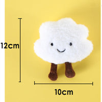 HKM-9518909 Plush Cat Toy with Built-in Bell - Fun Food Designs in Gift Box
