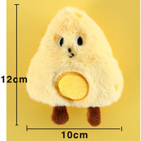 HKM-9518909 Plush Cat Toy with Built-in Bell - Fun Food Designs in Gift Box