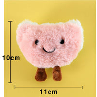 HKM-9518909 Plush Cat Toy with Built-in Bell - Fun Food Designs in Gift Box