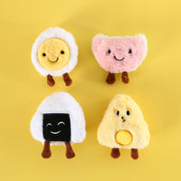 HKM-9518909 Plush Cat Toy with Built-in Bell - Fun Food Designs in Gift Box