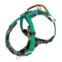 HKM-9519037 Light Green Dog Breast Strap with Easy-Release Traction Rope - Adjustable Polyester Harness Set