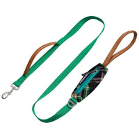 HKM-9519037 Light Green Dog Breast Strap with Easy-Release Traction Rope - Adjustable Polyester Harness Set