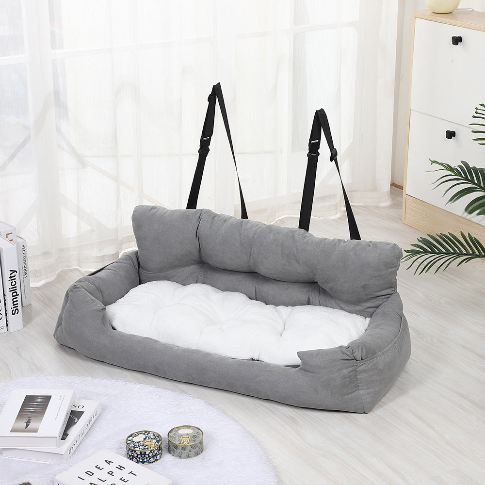 HKM-9519293 Cozy Pet Car Seat for Dogs - Travel Cushion Kennel in Various Colors