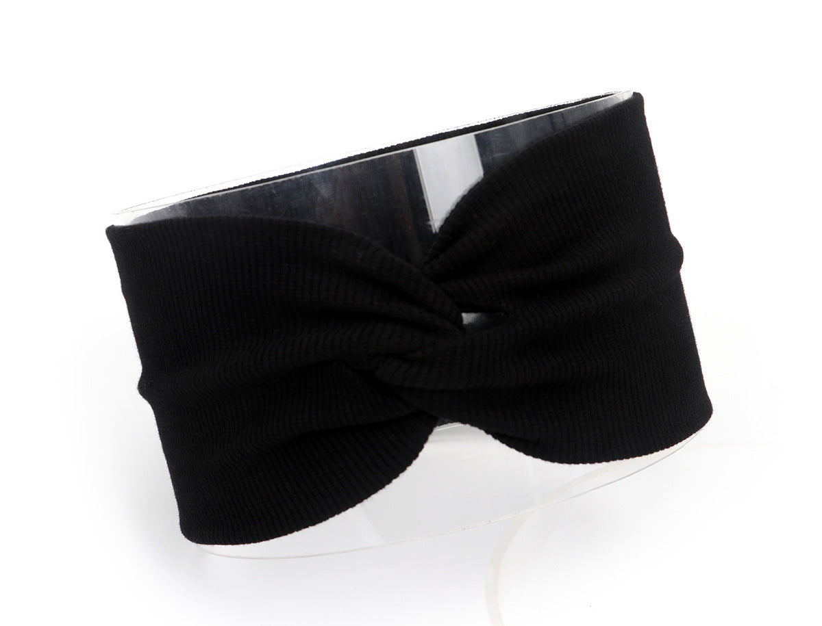HKM-951955 Children's Cotton Knitted Elastic Headband for Everyday Wear