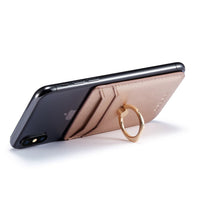 HKM-952083 Fashion Wallet Style ID Card Holder with Phone Ring and Credit Card Slots