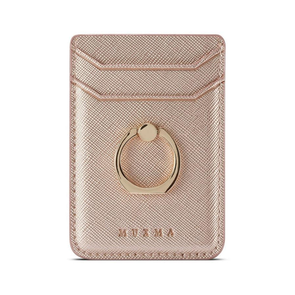 HKM-952083 Fashion Wallet Style ID Card Holder with Phone Ring and Credit Card Slots