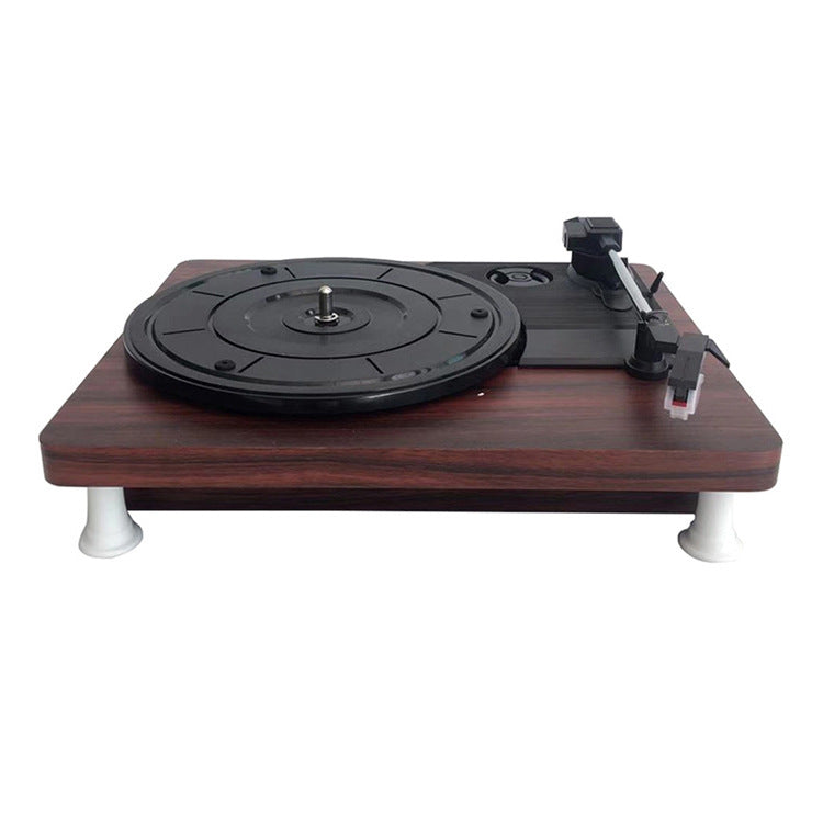 HKM-952083 Vinyl Record Player Phonograph with External Amplifier Compatibility for Tablets and Phones