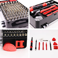 HKM-952403 115-in-1 Magnetic Mini Precision Screwdriver Set with 6 Precision Screwdrivers for Versatile Repair Tasks