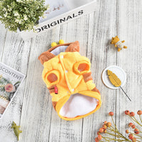 HKM-9524669 Autumn and Winter Pet Costume Coat for Medium and Large Dogs - Bee Design, Yellow, Casual Polyester