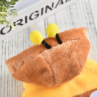 HKM-9524669 Autumn and Winter Pet Costume Coat for Medium and Large Dogs - Bee Design, Yellow, Casual Polyester