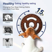 HKM-9525181 Stainless Steel Pet Slow Feeding Bowl with Neck Protector